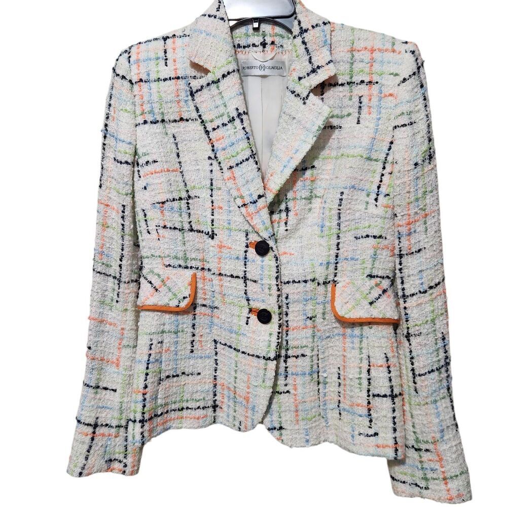 Roberto Quaglia Womens  Blazer Size Small Two Frontier Buttons With Pockets